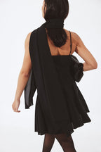 Robe Chiffon Scarf Mini - Noir