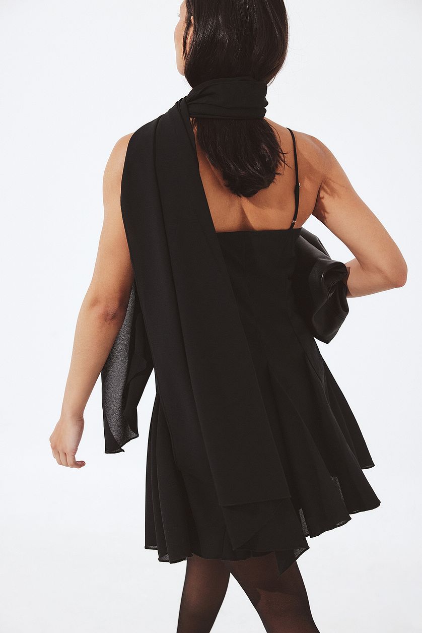 Robe Chiffon Scarf Mini - Noir