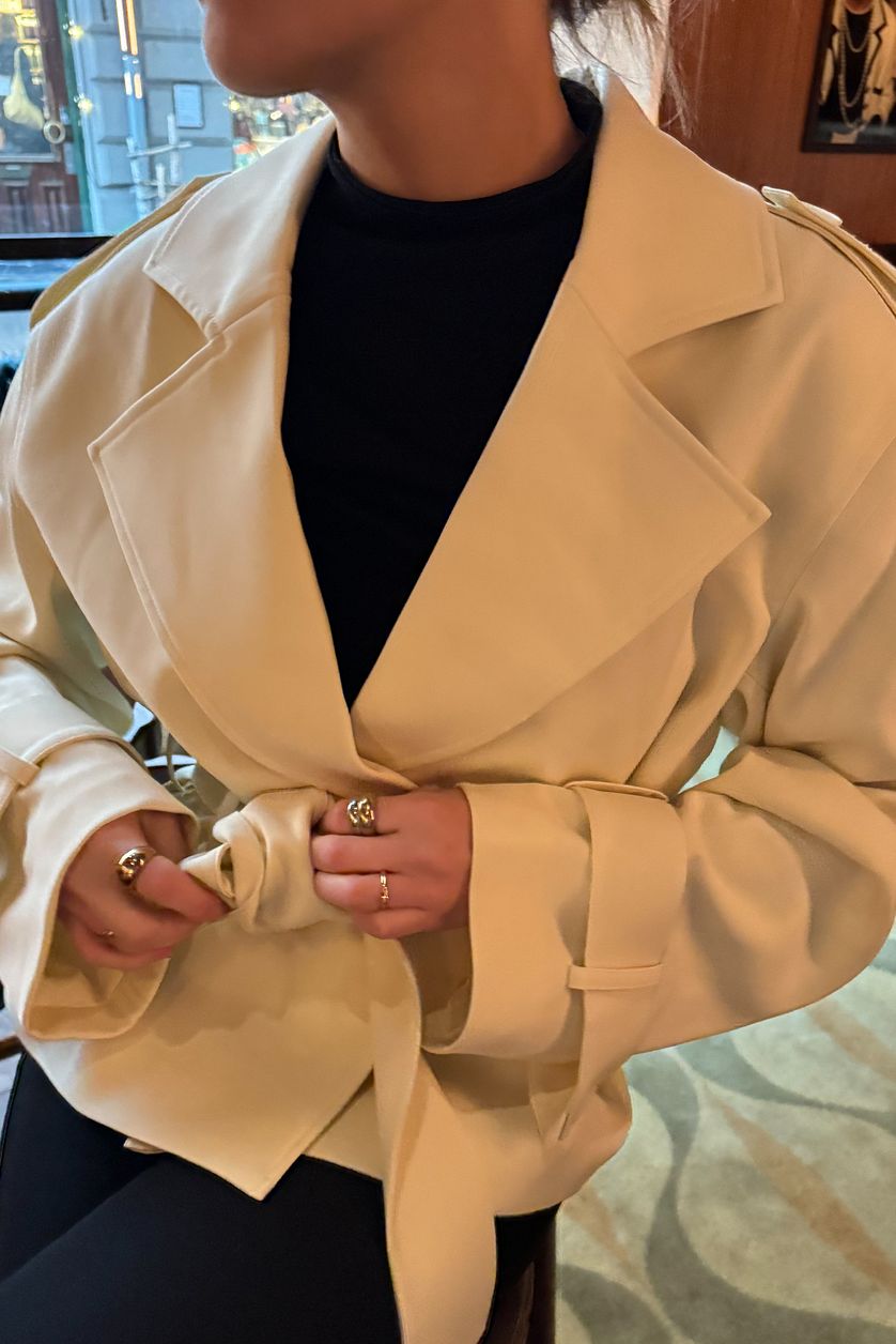 Trench Soft Belted - Jaune Clair