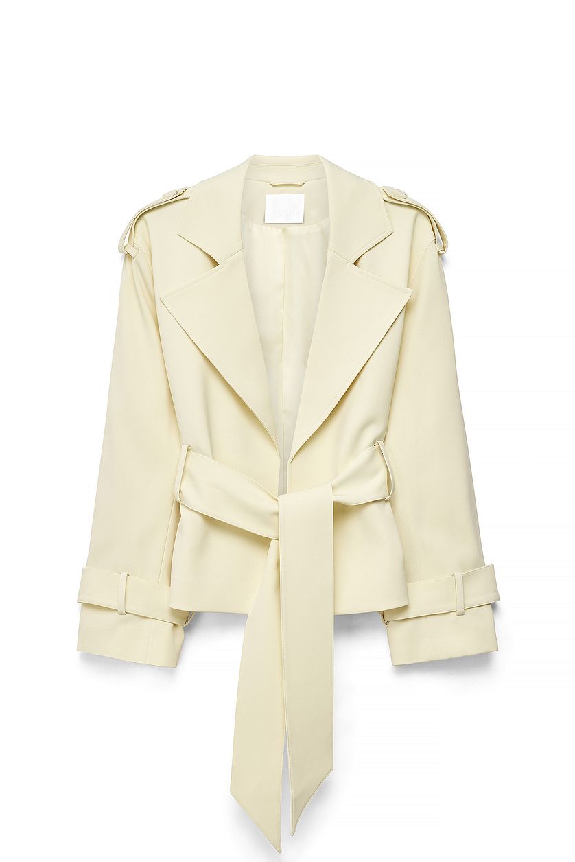 Trench Soft Belted - Jaune Clair