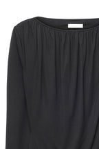 Top Lyocell Deep Back Draped - Noir