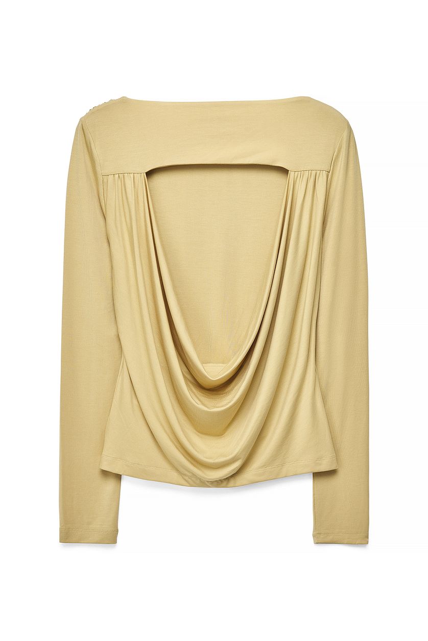 Top Lyocell Deep Back Draped - Vert