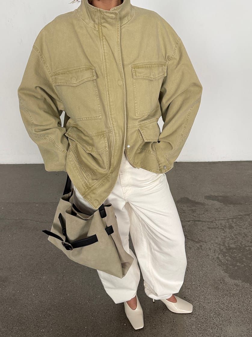 Veste Cargo - Beige