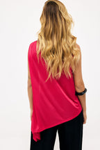 Top oversize con fibbia - Rosso