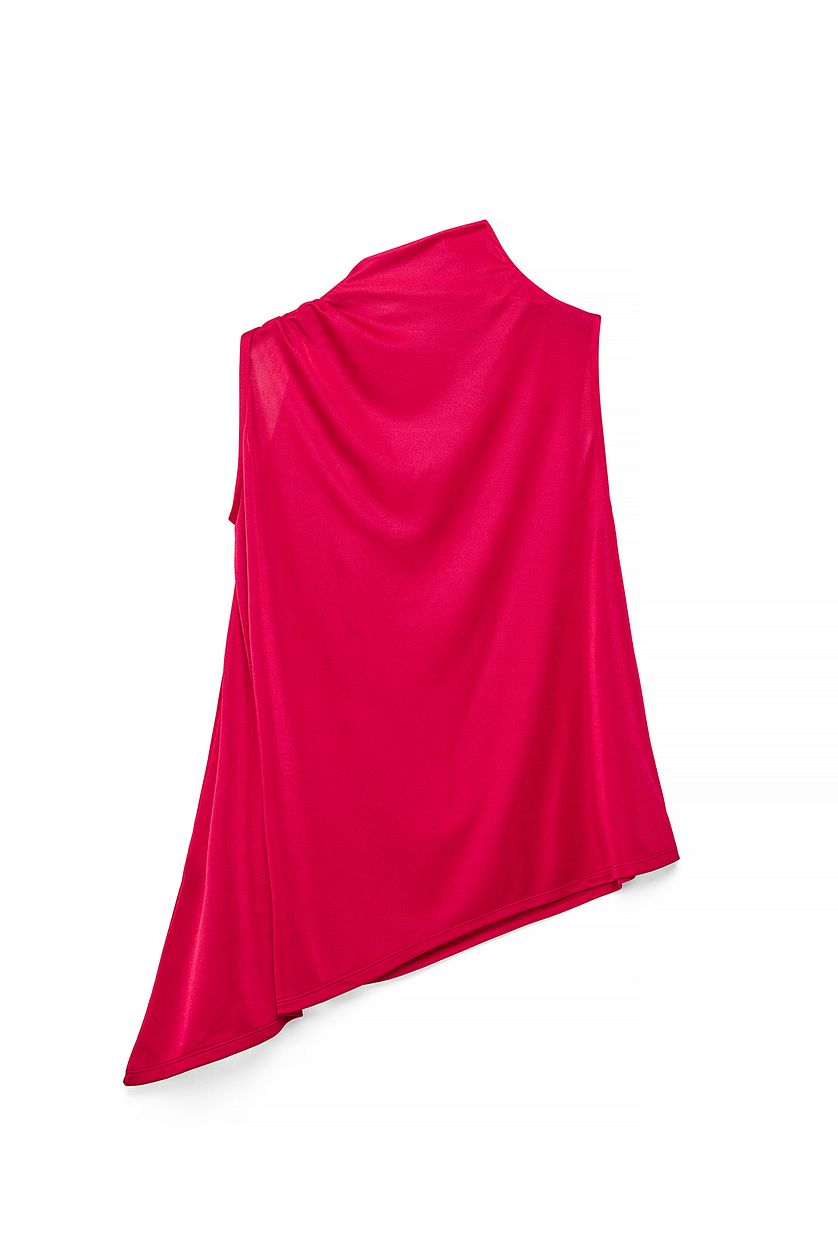 Top oversize con fibbia - Rosso