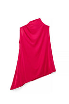 Top oversize con fibbia - Rosso