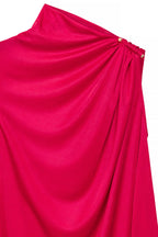 Top oversize con fibbia - Rosso