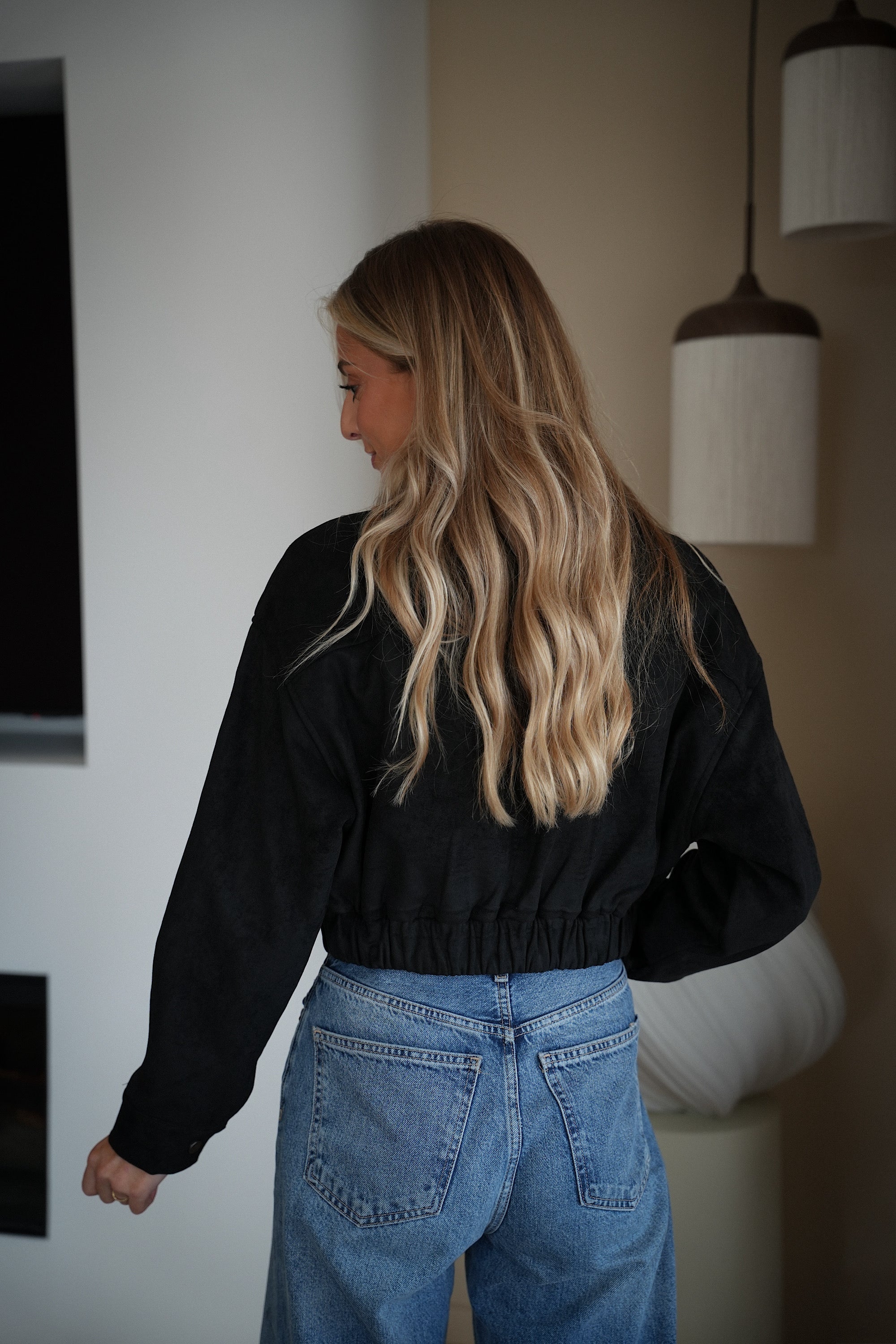 Solan Black - Suede Jacket