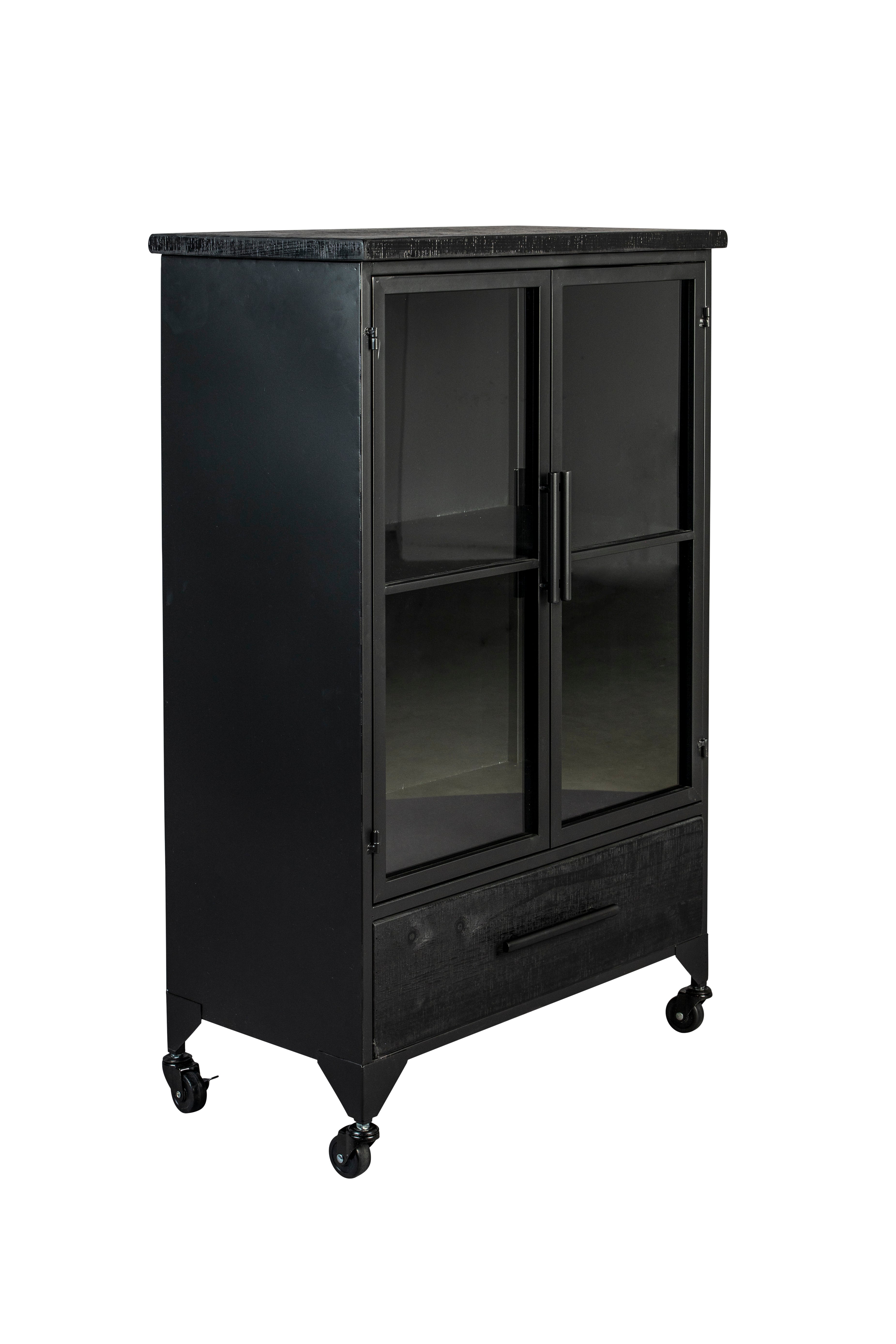 Ferre M - Wardrobe - Fir veneer - Black
