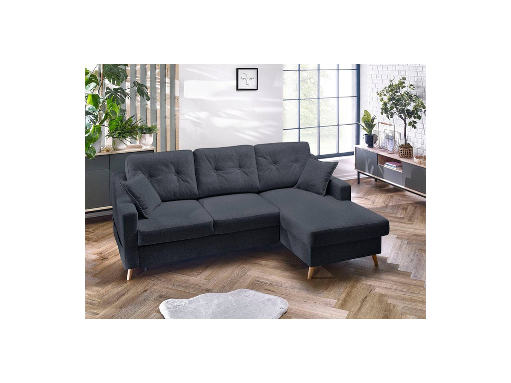 Corner Sofa Bed with Storage Sweden - Right-Hand Corner