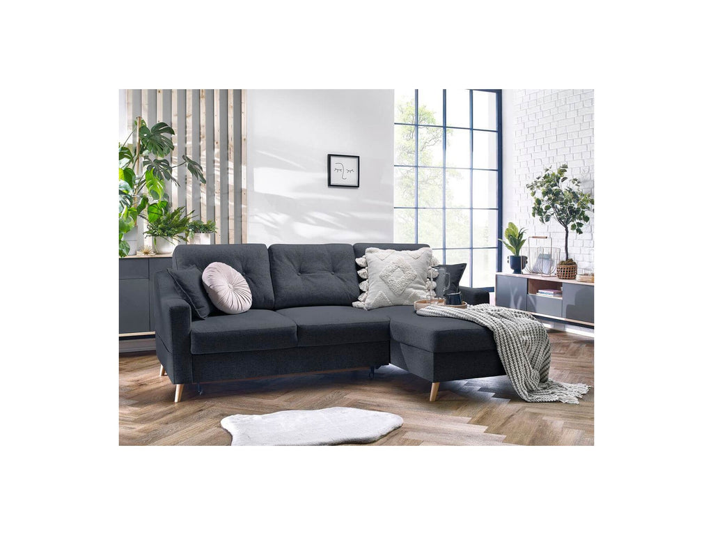 Corner Sofa Bed with Storage Sweden - Right-Hand Corner