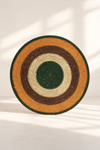Luna - Set De Table Rond - Jonc De Mer - Terracotta