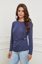 Top - Azul marino