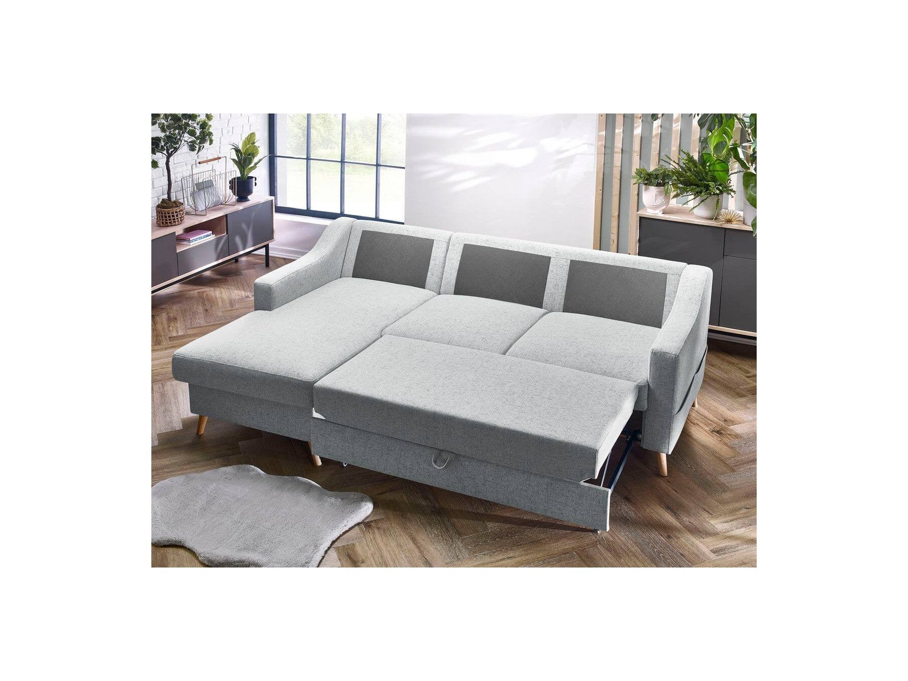 Sofá esquinero convertible con arcón Sweden - Esquina izquierda