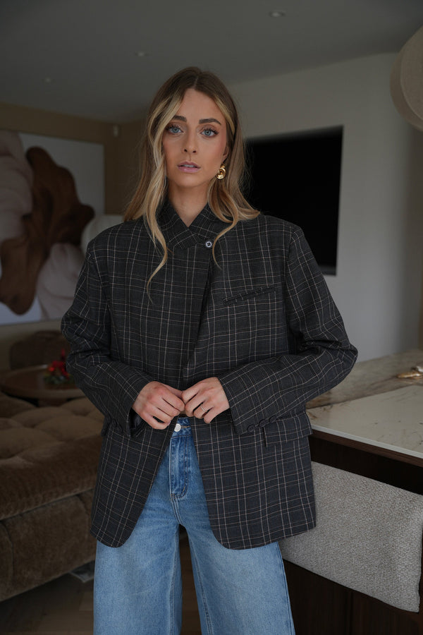 Blazer Asymétrique Loane - Gris