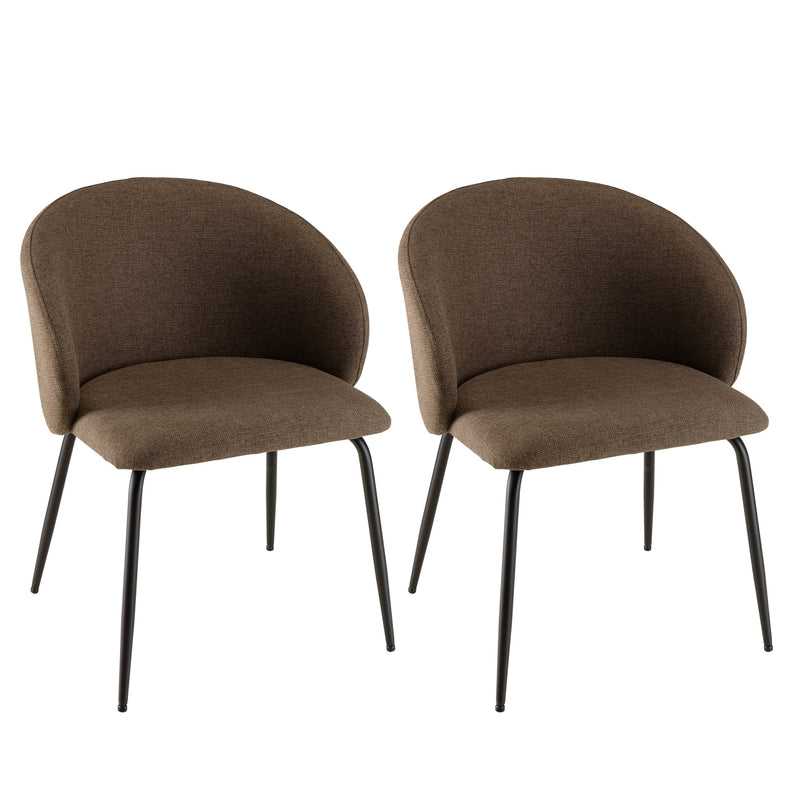 Tom - Lot De 2 Chaises - Marron