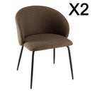 Tom - Lot De 2 Chaises - Marron