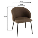 Tom - Lot De 2 Chaises - Marron