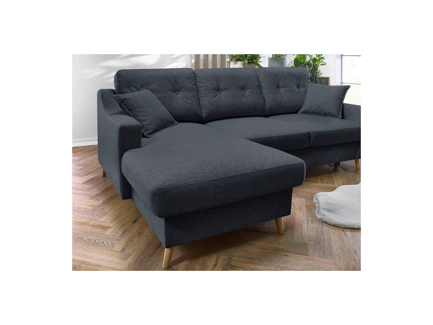 Sofá esquinero convertible con arcón Sweden - Esquina izquierda