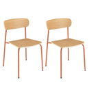 Tom - Set of 2 Chairs - Terracotta