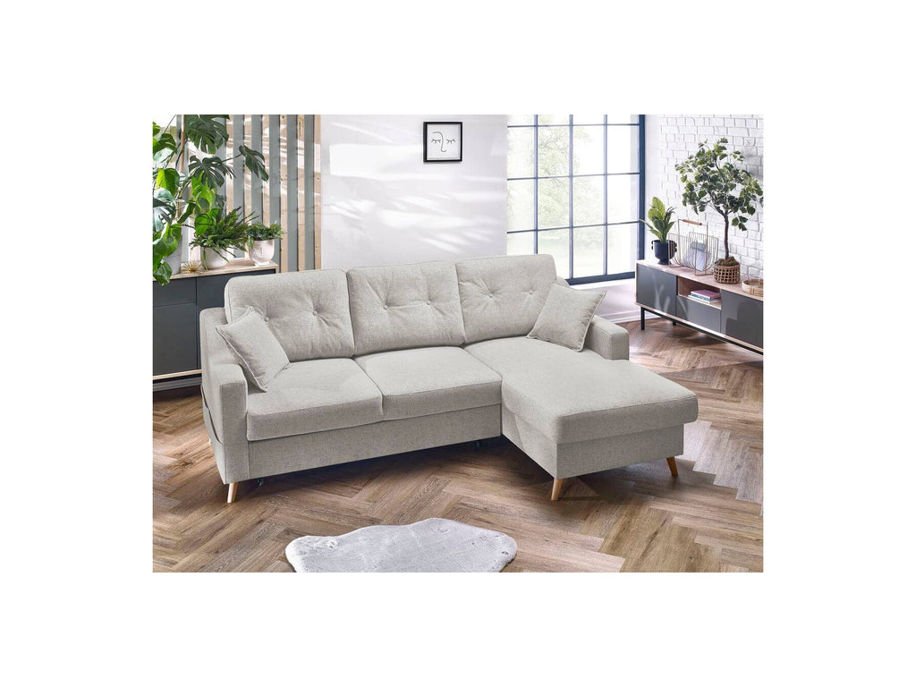 Corner Sofa Bed with Storage Sweden - Right-Hand Corner