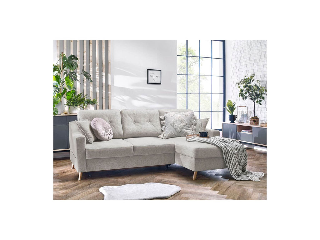 Corner Sofa Bed with Storage Sweden - Right-Hand Corner