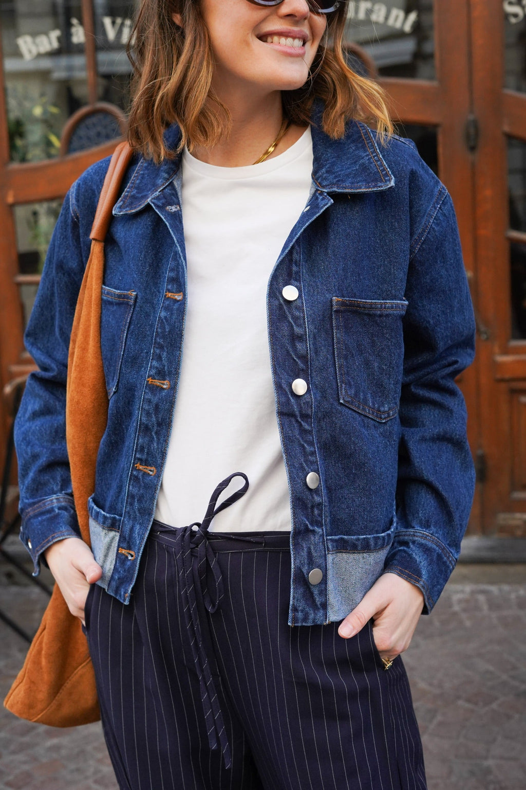 Roxane Denim Lapel Jacket