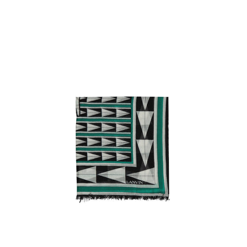 Écharpe En Laine Lanvin - Femme - Green