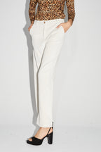 Le Pantalon Yves En Velours Côtelé Vintage Crème