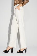 Le Pantalon Yves En Velours Côtelé Vintage Crème