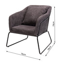 Agathe - Armchair - Gray