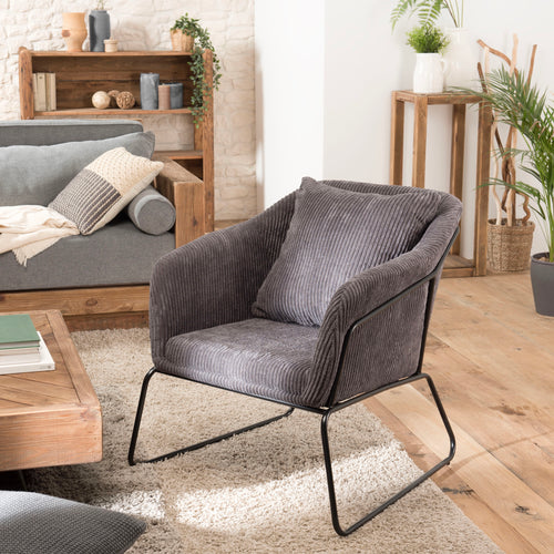 Agathe - Fauteuil - Gris