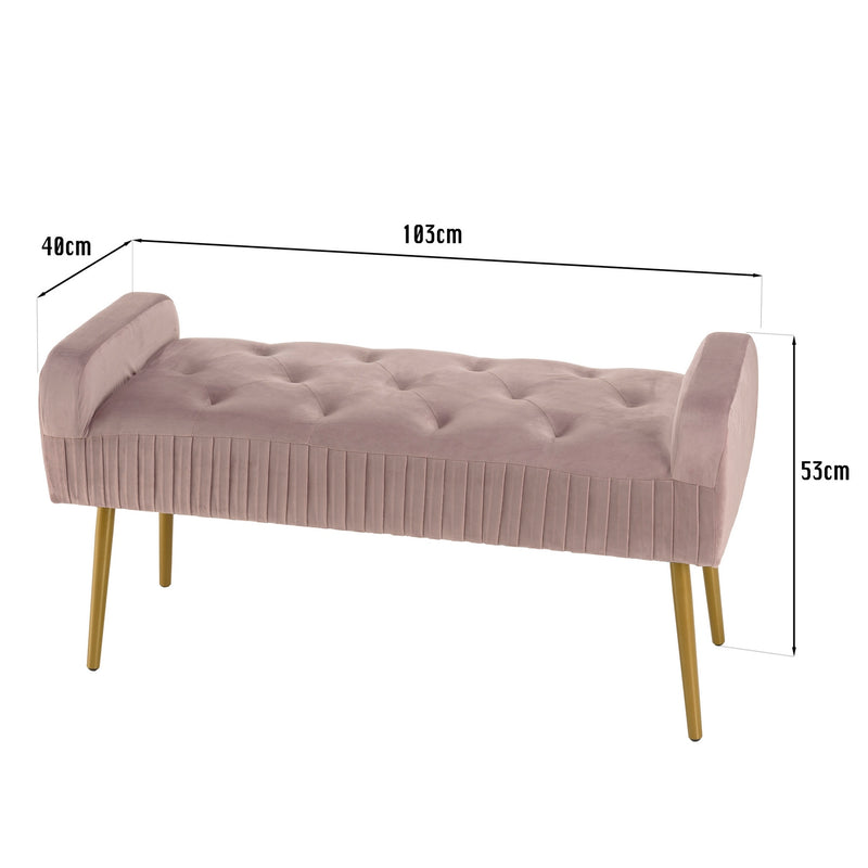 Agathe - Banc - Rose