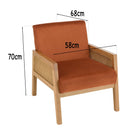 Agathe - Fauteuil - Orange