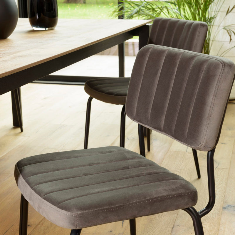 Agathe - Juego de 2 sillas - Gris