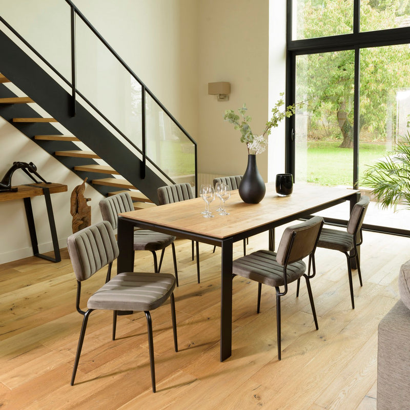 Agathe - Juego de 2 sillas - Gris