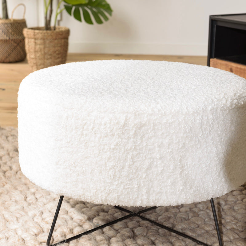 Agathe - Puf - Blanco