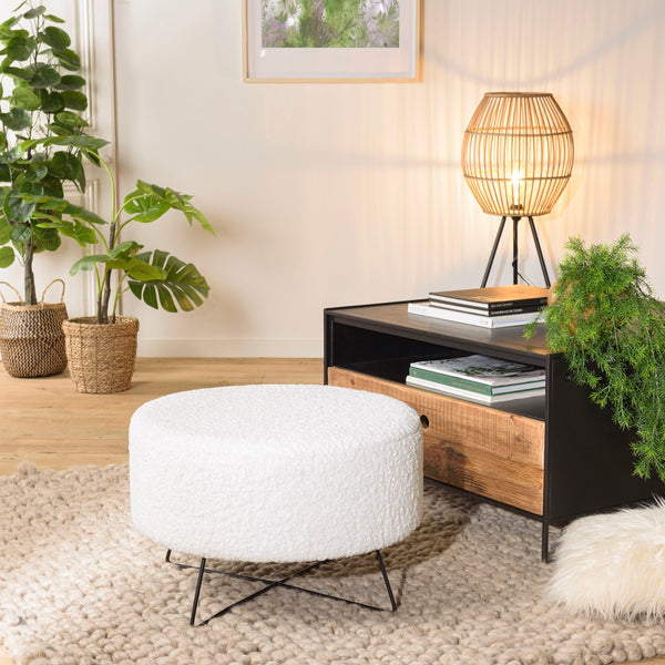 Agathe - Pouffe - White