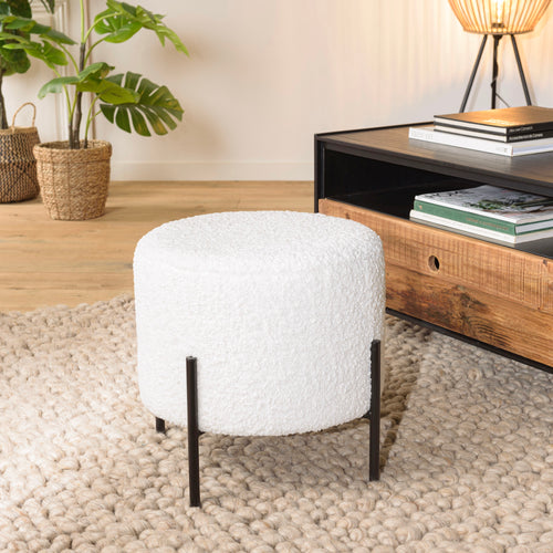 Agathe - Tabouret - Blanc