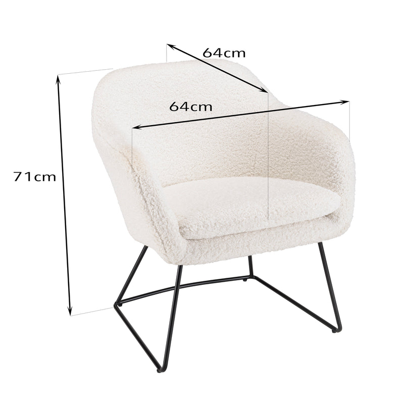 Agathe - Fauteuil - Blanc