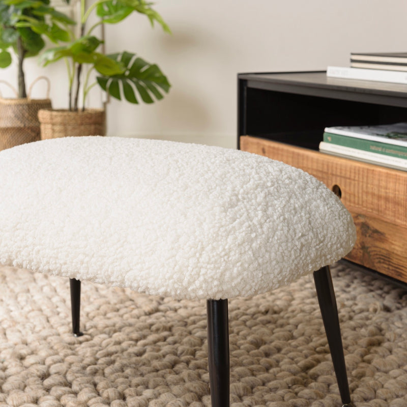 Agathe - Tabouret - Blanc