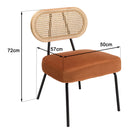 Agathe - Fauteuil - Orange Ambré