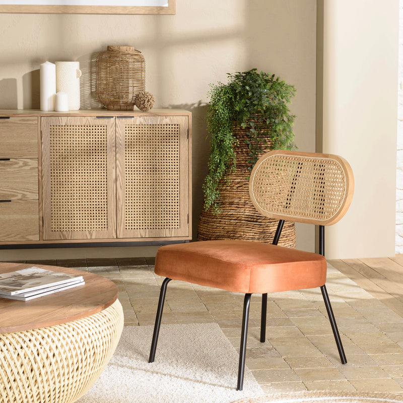 Agathe - Fauteuil - Orange Ambré