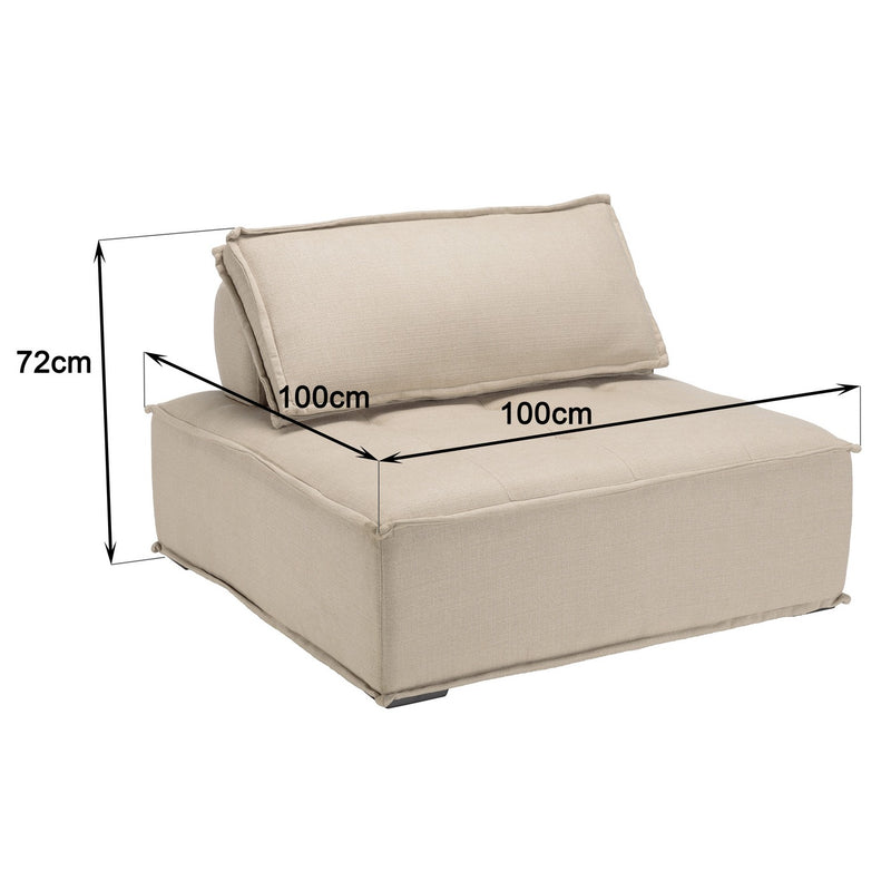 Agathe - Pouf - Beige