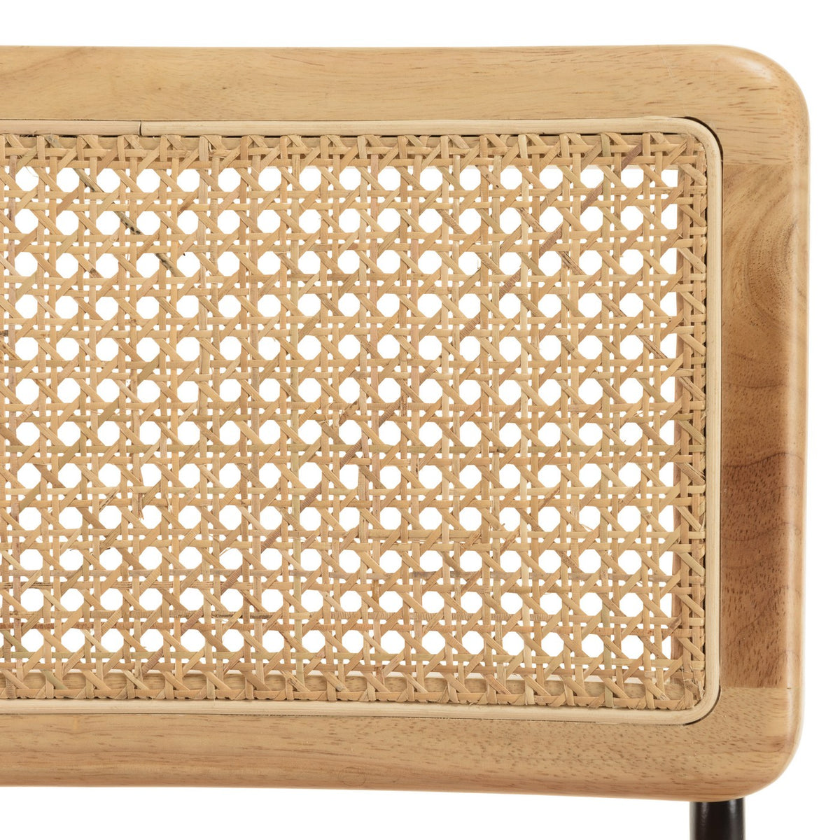 Set di 2 sedie - Agathe - Legno chiaro/Nero/Arancione