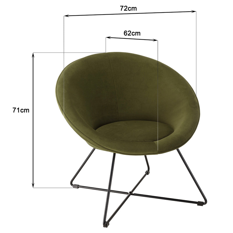 Agathe - Fauteuil - Vert