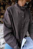 Surchemise Lou Rayure Marron