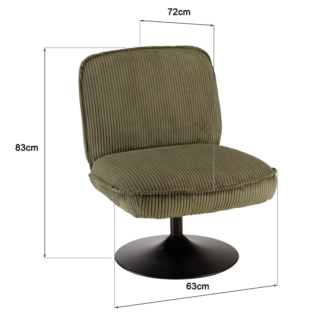 Agathe - Fauteuil - Vert/Noir