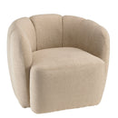 Agathe - Fauteuil - Beige/Marron Foncé