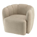 Agathe - Fauteuil - Beige/Marron Foncé
